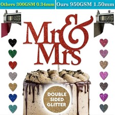 Mr & Mrs Cake Topper for Wedding Cake Decoration Special Occasion Cake Toppers