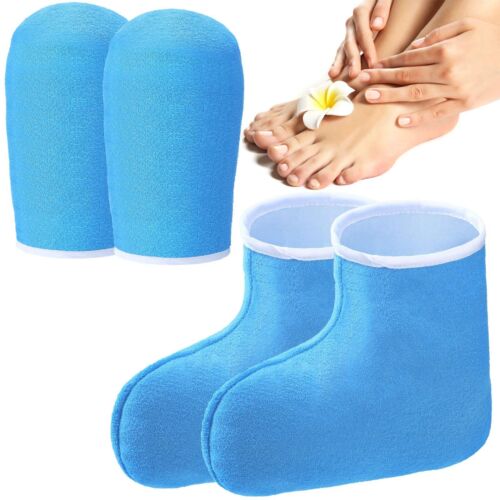 Paraffin Wax Mitts for Hand and Feet Paraffin Mitts and Booties Terry Cloth B...