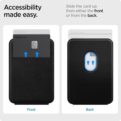 Spigen MagSafe Smart Fold Card Holder For iPhone 15 14 13 12 Pro Max ~ Black - Picture 5 of 7