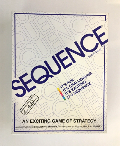 Sequence Board Game - Strategy (Jax, 1995) 2-12 Players Ages 7+ - CIB Complete - Picture 1 of 2