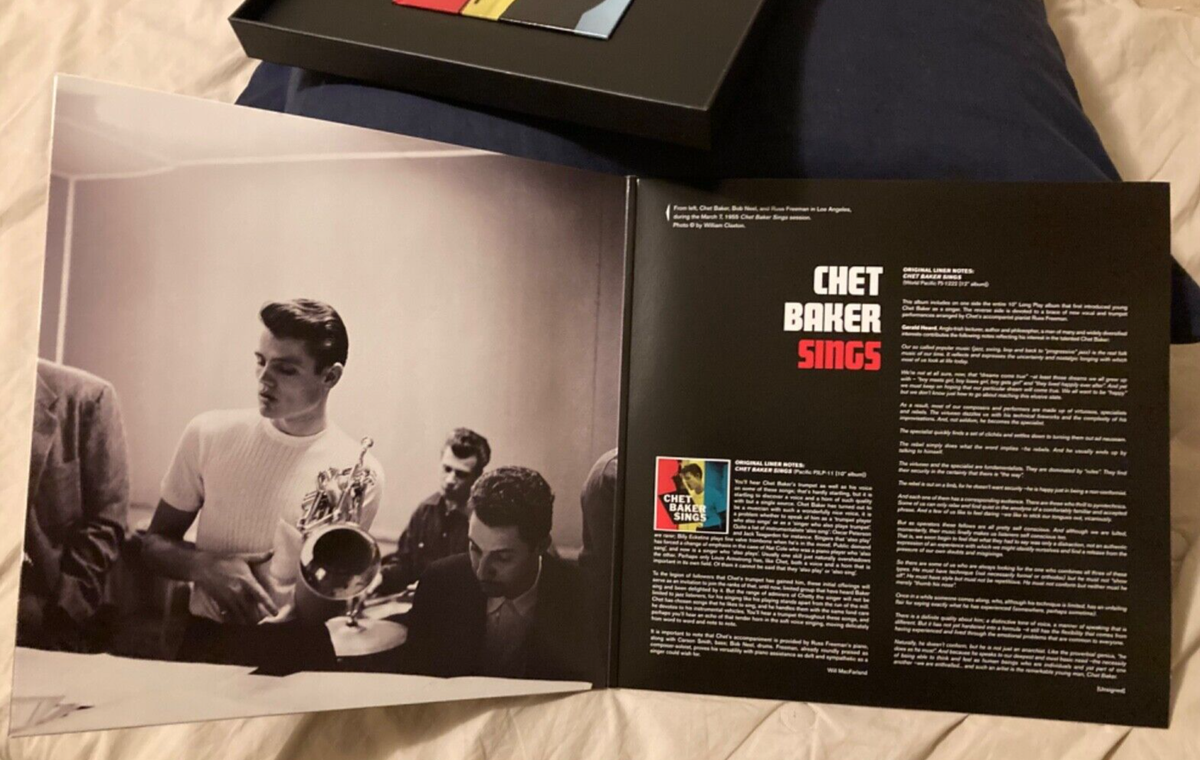 Chet Baker Sings Deluxe boxset gatefold 180 gram vinyl record