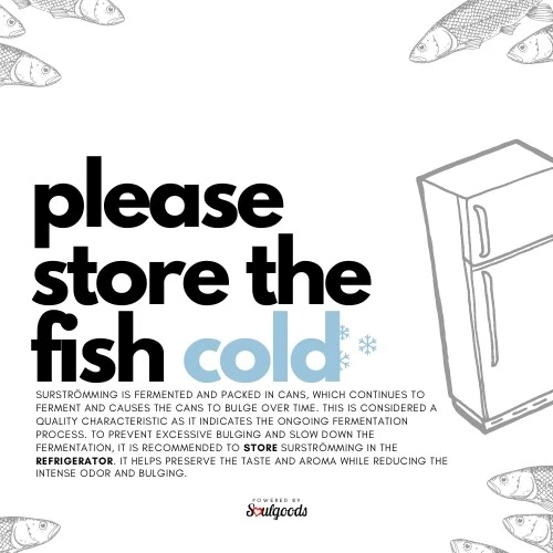 Röda Ulven Surströmming HERING-GEKÜHLTER VERSAND-300g/400g fermentierter Hering - Bild 3 von 4