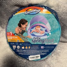 Swimways Sun Canopy Inflatable Infant Spring Float for Infants 9-24 Months,