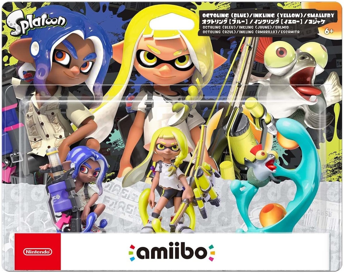 Switchソフト3本amiibo3体セット Splatoon 3 Amiibo Octling Inkling Smallfry 3Pack Set Nintendo