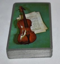 Vintage Congress 606 Playing Cards Deck Violin Music U. S. Playing Card Co. USA