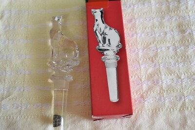 Katze Flaschenstopfer, Bottle stopper, Lisa Mori, Austria, Crystal #8