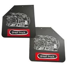 2PCS For Semi Truck Splash Guard 24" x 24" Mud Flaps Great Truck Pattern Angled
