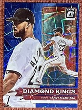 SANDY ALCANTARA 2022 OPTIC DONRUSS DIAMOND KINGS BLUE VELOCITY #19. #ED 51/99