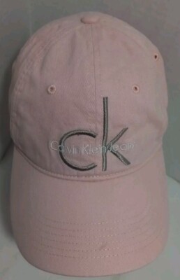 Calvin Klein Jeans Logo Pink Embroidered Cap Hat Snapback