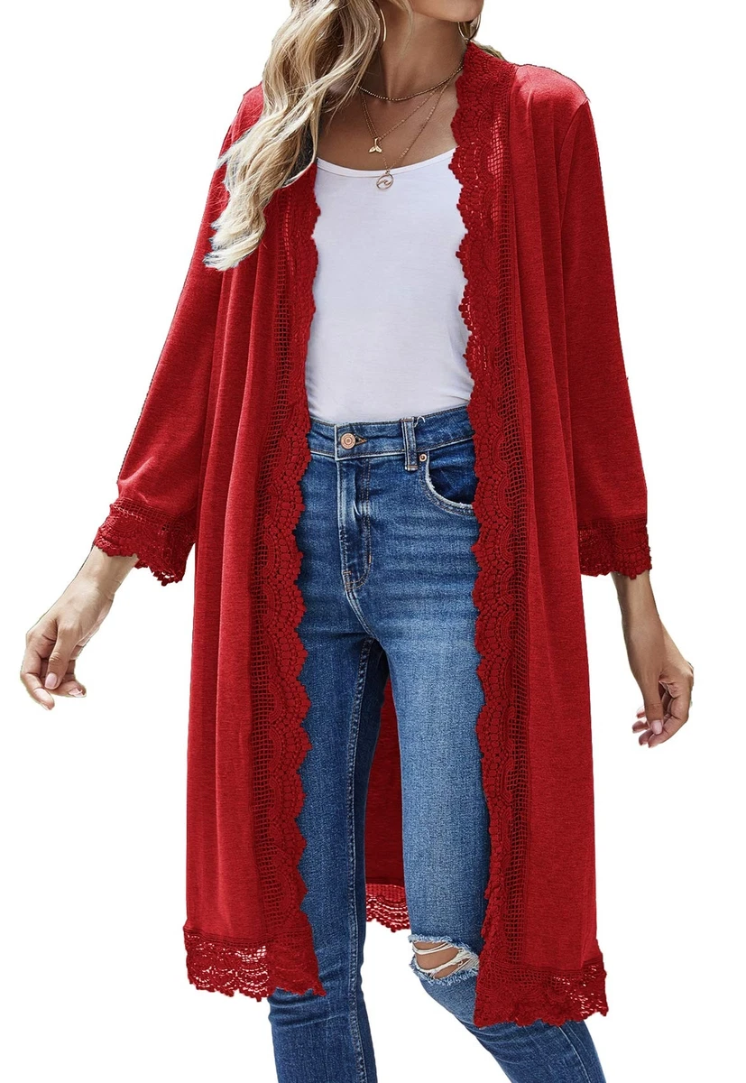 Plus Size Cardigans for Women Light Long Kimono Cardigan Jacket