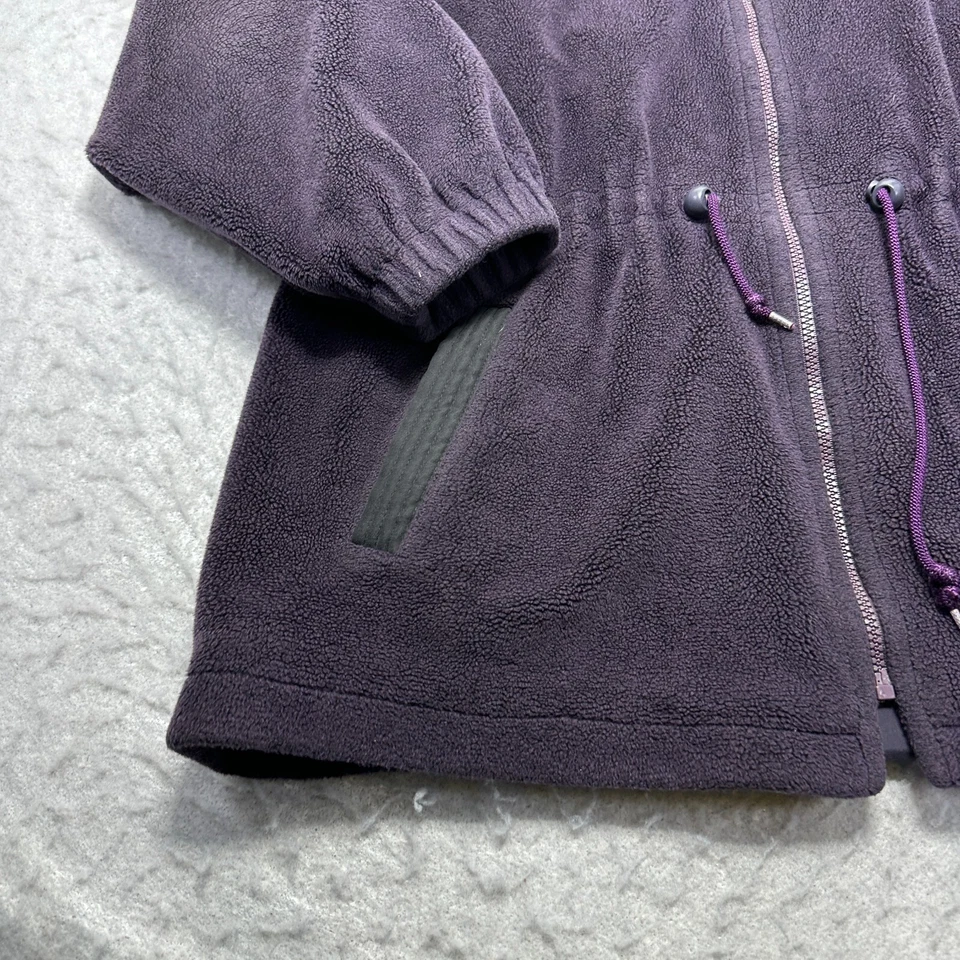 Chaqueta polar deportiva Forecaster vintage años 70 púrpura longitud media para mujer talla mediana Foto 2 de 4