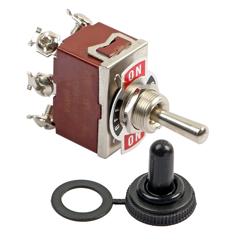 3x Heavy Duty Momentary DPDT (ON)-OFF-(ON) Toggle Switch 20A 125V ...