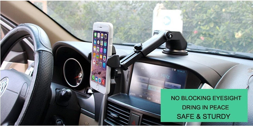 Universal 360º Car Holder Windshield Dashboard Mount Suction Cup For Cell Phone - Image 3 of 4