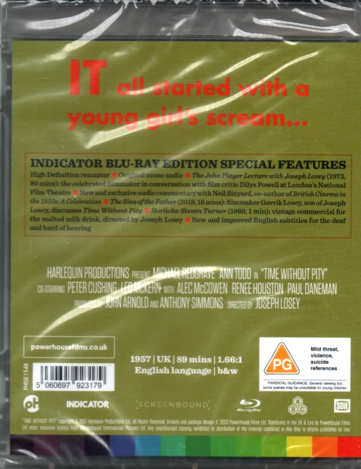 Time Without Pity Blu-ray- New & Sealed - Michael Redgrave - Image 2 of 2