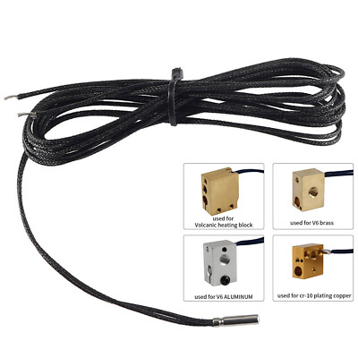 Für 3D Drucker E3D CR10 Volcano/V6 Heizblock Modul PT1000 Temperatursensor Sonde