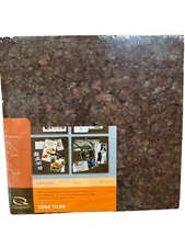 Quartet Cork Tiles, Cork Board, 12" x 12", Corkboard, Wall Bulletin Boards, NEW