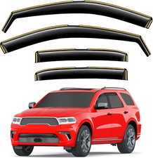 In-Channel Window Rain Guards Fit for Dodge Durango 2011-2026 Extra Durable Wind