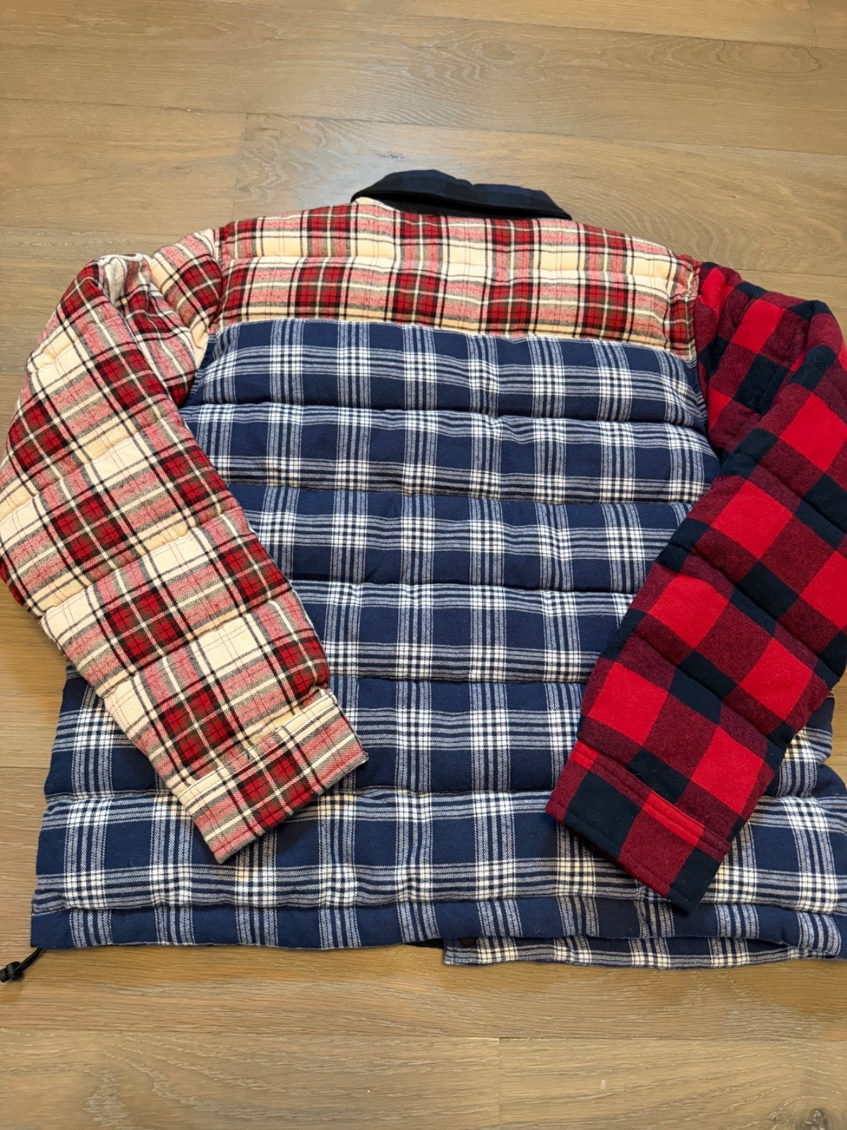 KITH Murray Patchwork Plaid Flannel Down Jacket M… - image 5