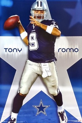 66 Dallas Cowboys NFL Metal Sign Tony Romo #9 Football Wall Decor