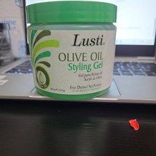 LUSTI OLIVE OIL STYLING GEL FAST DRYING NO FLAKING 16 oz MADE IN USA