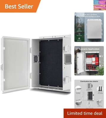 Outdoor Electrical Junction Box, ABS Water Resistant Enclosure with Internal ...