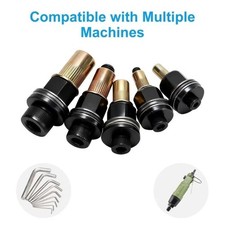 7pcs Manual Rivet Nut Tool Kit M3-M12 Carbon Steel Nutsert Set for Drill Wrench