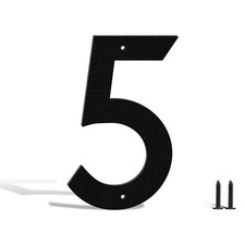 4 Inch Black Metal Address Numbers and Letters for Homes, Hotels, Mailboxes