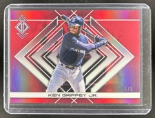 2025 Topps Transcendent Ken Griffey Jr. Icons Chrome Variation Red Refractor #/5