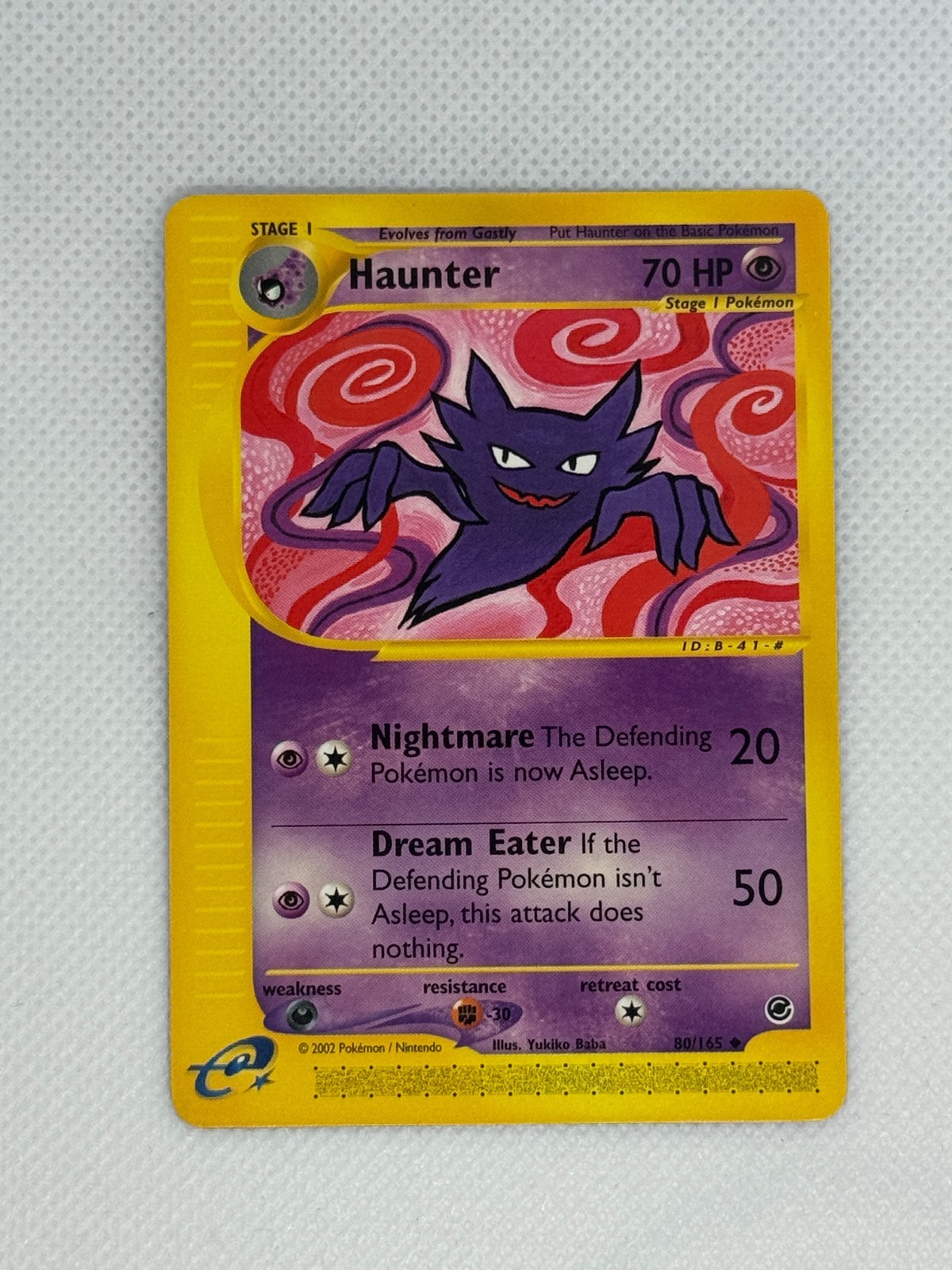 2002 Pokemon Expedition 80/165 Haunter NM