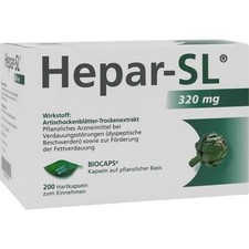 HEPAR-SL 320 mg Hartkapseln 200 St. PZN 09530455