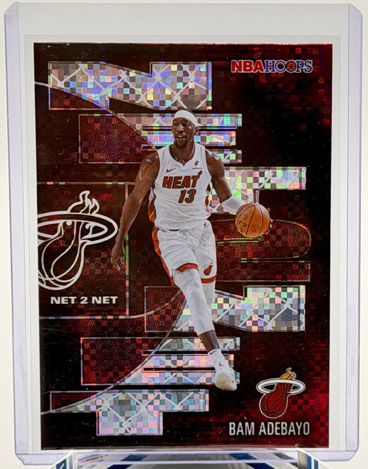 2026 Topps NBA Hoops Bam Adebayo Net 2 Net Burst #NTN-1 Miami Heat