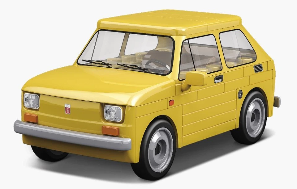 COBI, FIAT 126P giallo - Maluch - 71 pezzi, 1/35,  COB24530 - Immagine 3 di 4