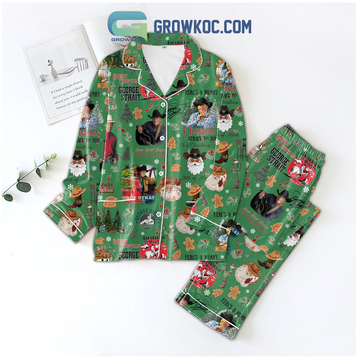 George Strait Merry Christmas Pajamas for Holiday Comfort