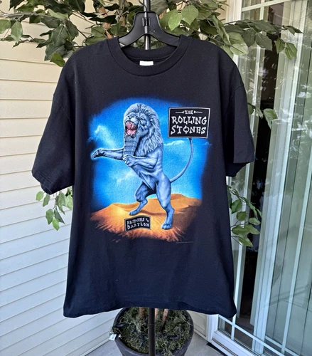 Rolling Stones Bridges To Babylon World Tour T 1990s vintage concert t-shirt, vintage, size XL, single stitch, B+ condition