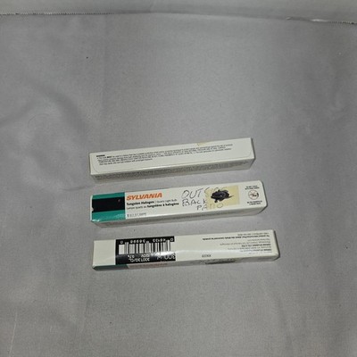58998 Sylvania EHM 300W 120V T3 R7s Clear Halogen Lamp Lot Of 3