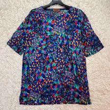 Missoni Women 2XL Italy Orange Tag Short Sleeve Knit Top Quality Almost unused