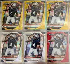 Chris Tyree Prizm Draft Picks Football Card Lot Panini Virginia Cavaliers 