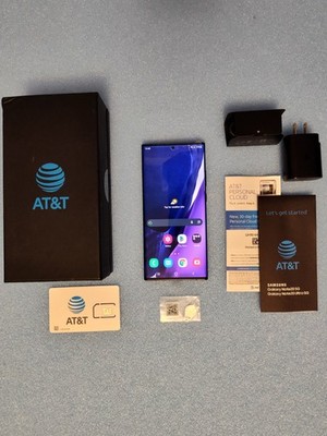 Samsung Galaxy Note 20 Ultra 5G AT&T Only Mystic Black Open Box