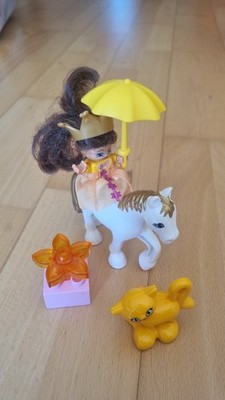 LEGO Duplo Prinzessin auf Pferd mit Katze und Pflanze 4825