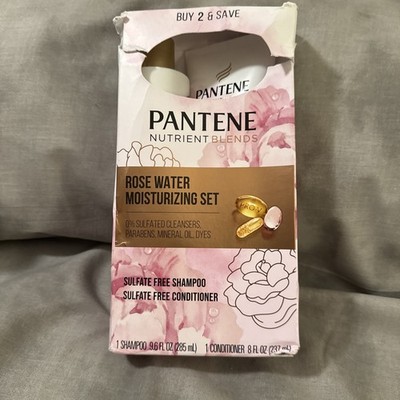 Pantene Nutrient Blends Miracle Moisture Boost Rose Water Shampoo & Conditioner