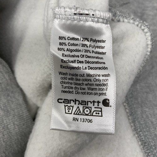 Carhartt Boys Youth Medium (10-12) Gray Camo Logo Sweatshirt Hoodie - Picture 5 of 5