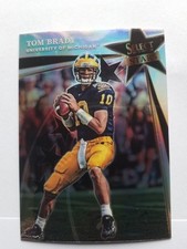 2022 Panini Select Draft Picks Tom Brady, Michigan - Select Stars Refractor