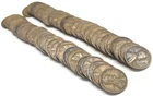 1936 P Roll Lincoln Wheat Cent Circulated Roll 50 Penny Copper Vintage Coin Lot