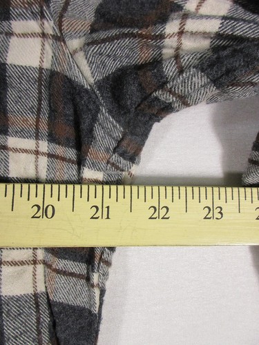 J.Crew Herren kariertes Flanell Hemd Knopfleiste Langarm Taschen Größe L schwarz - Bild 3 von 6