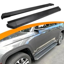Black Running Boards Jeep Grand Cherokee 2-row Swb 2022-2026 Except 4xe