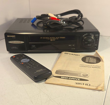 Sharp VC-H952U VHS HQ Hi-Fi Stereo 4-Head Video Cassette Recorder w/Remote