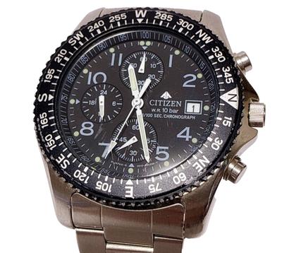 シチズン Citizen プロマスター クロノグラフ 0610-H04147 CITIZEN 0610-H04147 Men Quartz Working Promaster Pilot Chronograph
