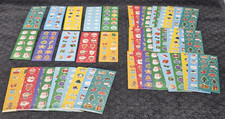 50 Strips of Mini Christmas Stickers 10 Designs 5 Strips of each