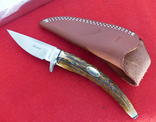 Hiro Wild STAG Seki Japan ATS 34 Beaver mint in box fixed blade knife