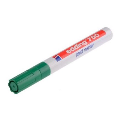 1 x Edding grün 2-4 mm mittlere Spitze Lackmarker Stift, Glas, Metall, Kunststoff, Holz